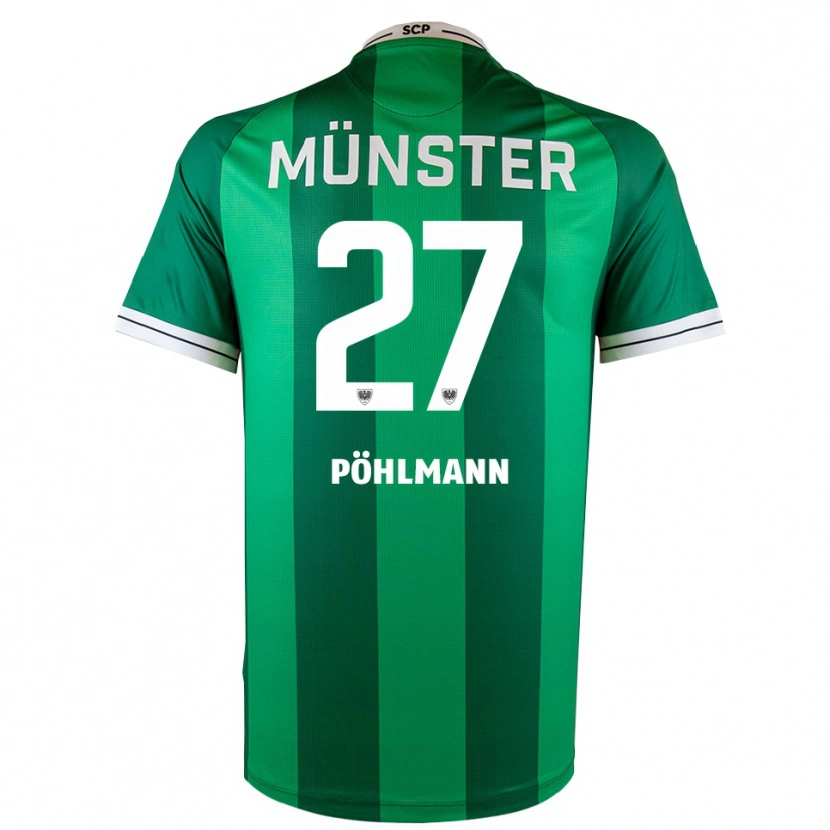 Danxen Bambino Maglia Phil Pöhlmann #27 Verde Bianco Kit Gara Home 2025/26 Maglietta