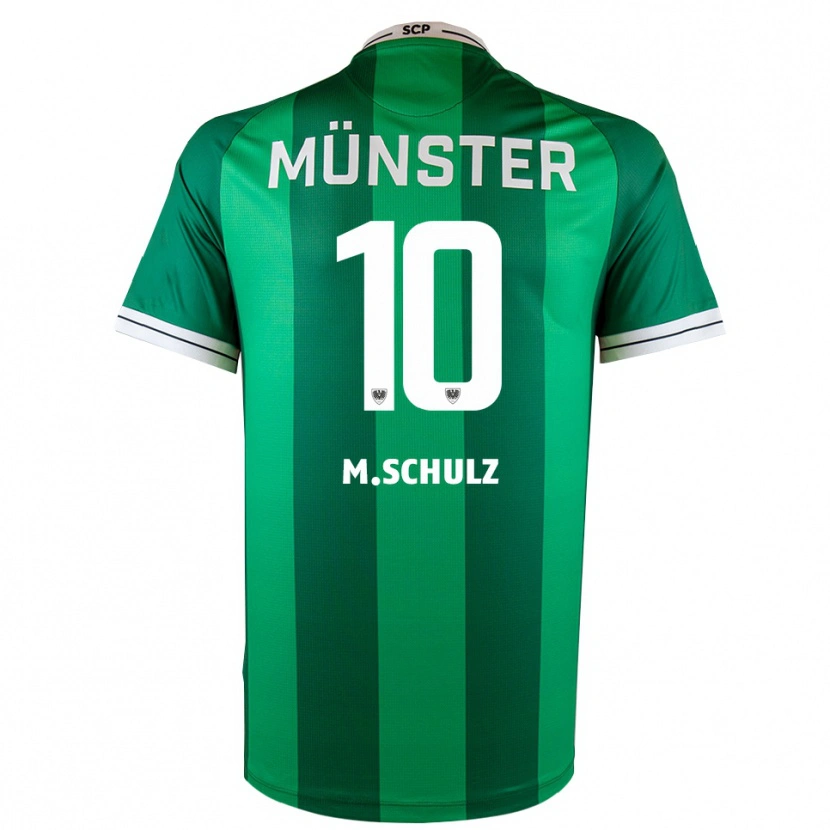 Danxen Bambino Maglia Marvin Schulz #10 Verde Bianco Kit Gara Home 2025/26 Maglietta
