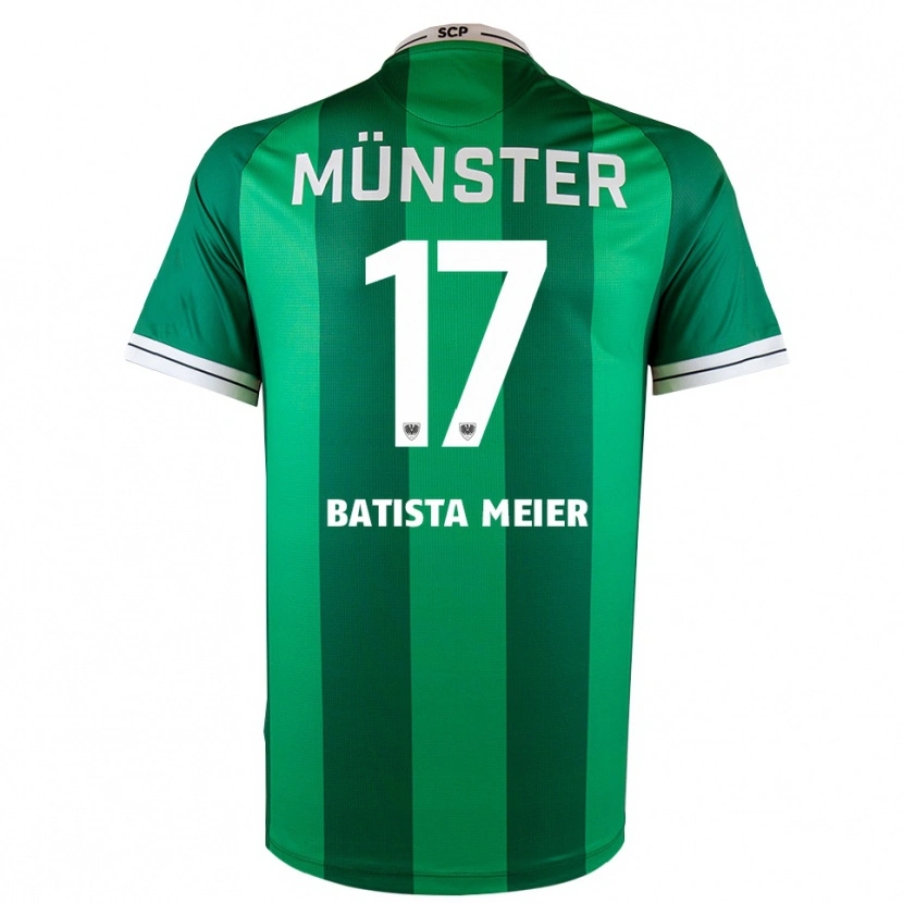 Danxen Bambino Maglia Oliver Batista Meier #17 Verde Bianco Kit Gara Home 2025/26 Maglietta