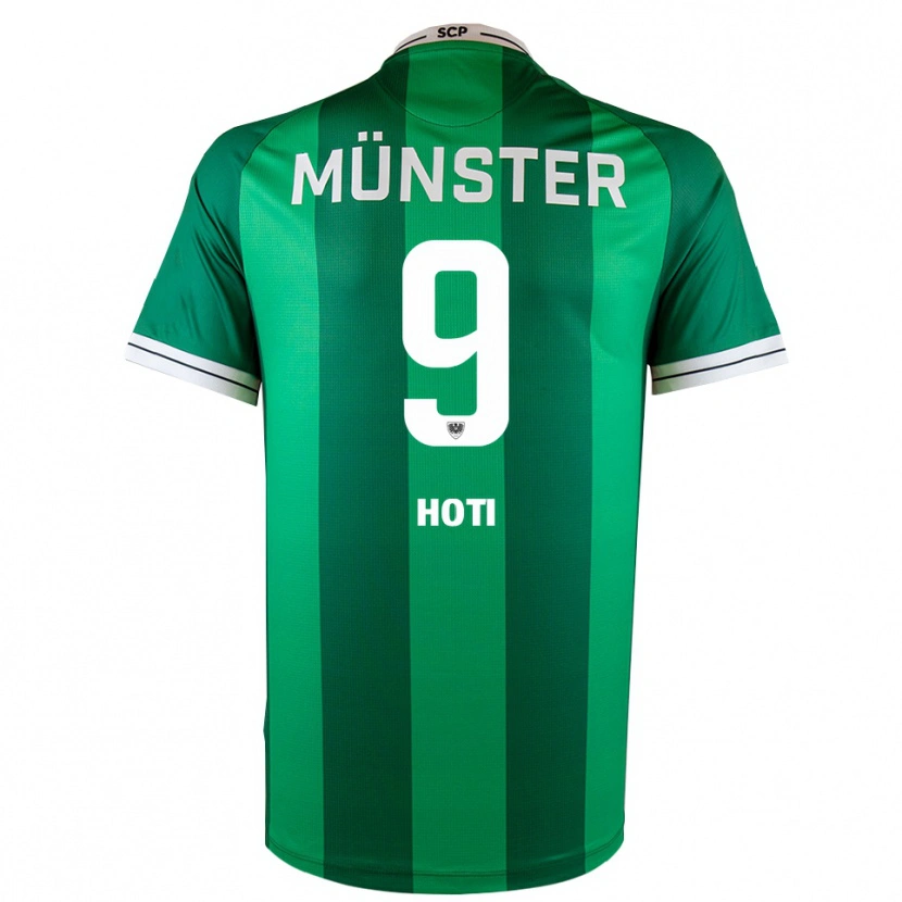 Danxen Bambino Maglia Arbnor Hoti #9 Verde Bianco Kit Gara Home 2025/26 Maglietta