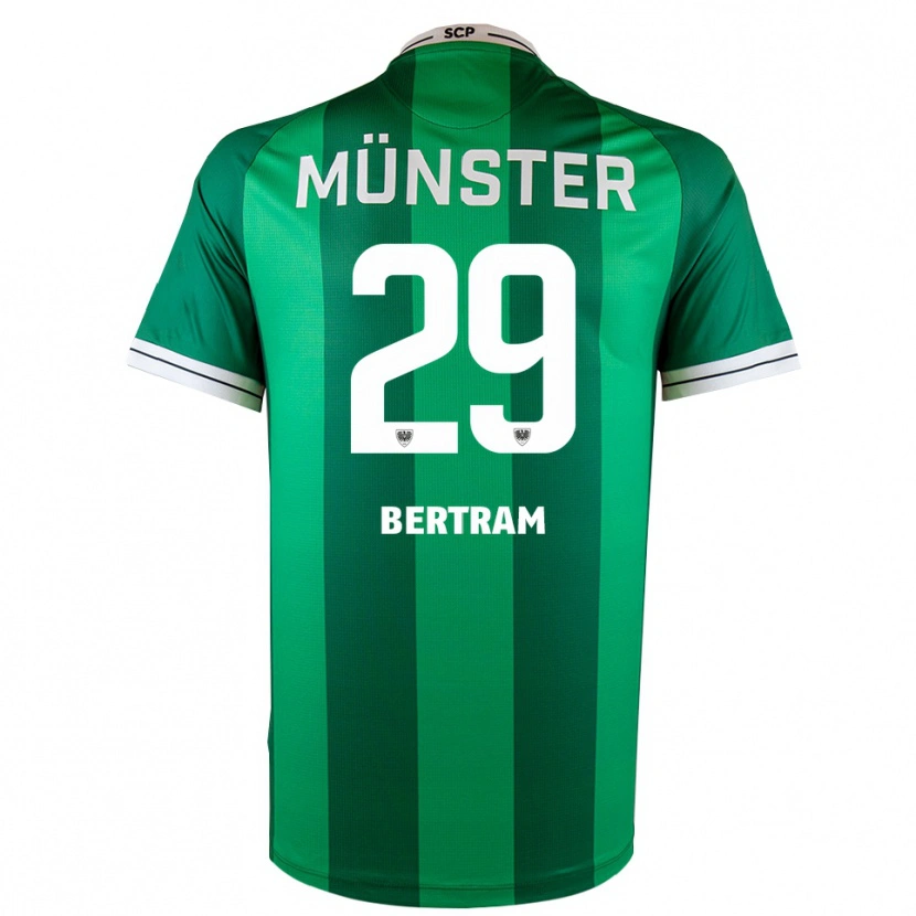 Danxen Bambino Maglia Mats Bertram #29 Verde Bianco Kit Gara Home 2025/26 Maglietta