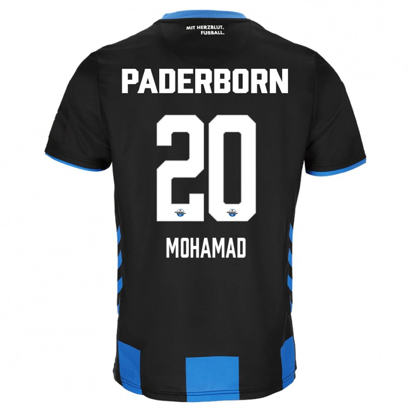 Danxen Bambino Maglia Hassan Mohamad #20 Nero Blu Kit Gara Home 2025/26 Maglietta