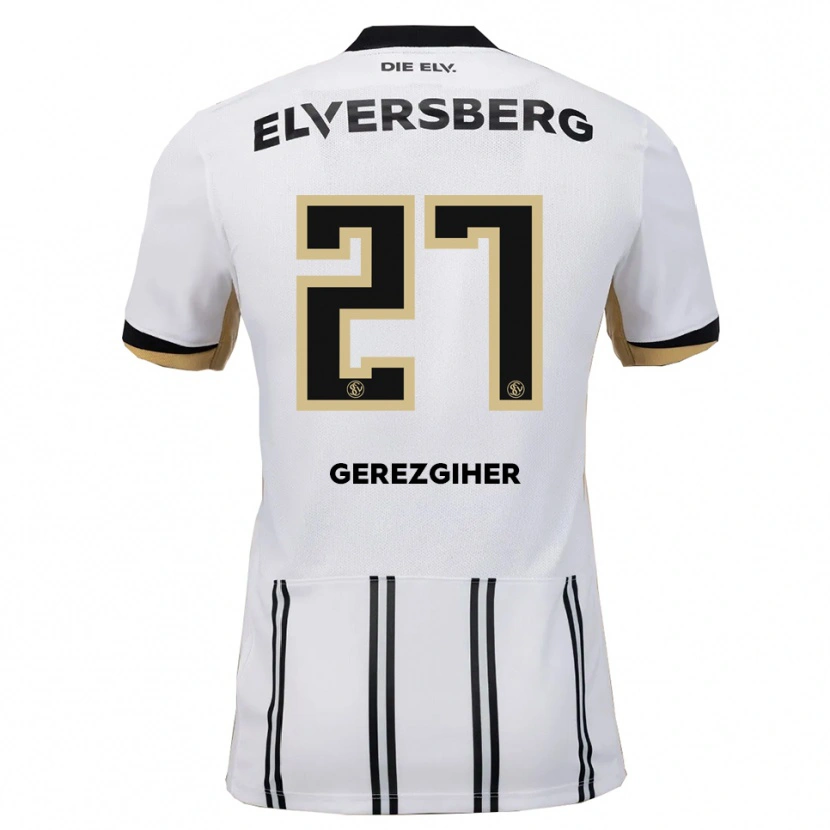 Danxen Bambino Maglia Filimon Gerezgiher #27 Bianco Nero Kit Gara Home 2025/26 Maglietta