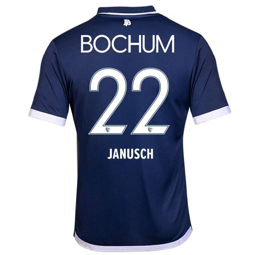 Danxen Bambino Maglia Thees Janusch #22 Blu Navy Bianco Kit Gara Home 2025/26 Maglietta