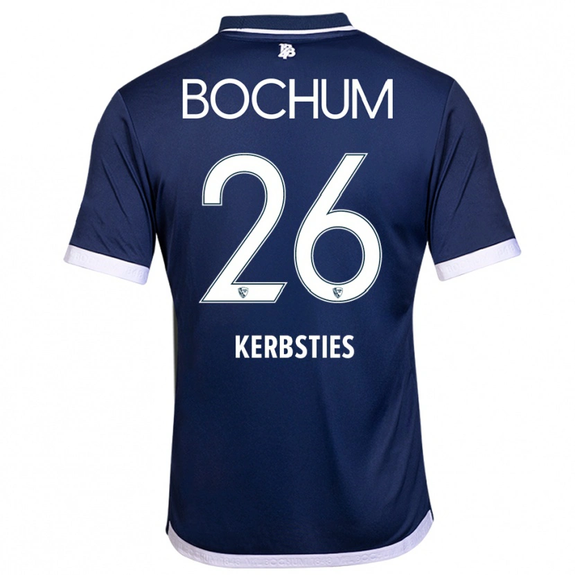 Danxen Bambino Maglia Keanu Kerbsties #26 Blu Navy Bianco Kit Gara Home 2025/26 Maglietta