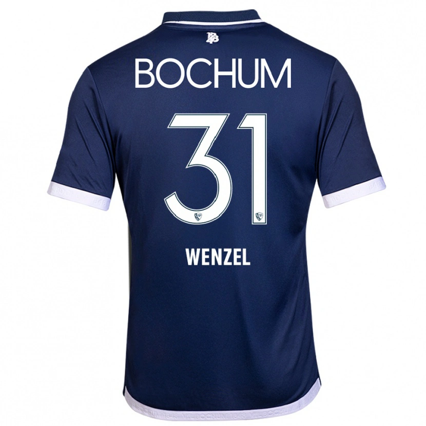 Danxen Bambino Maglia Franziska Wenzel #31 Blu Navy Bianco Kit Gara Home 2025/26 Maglietta