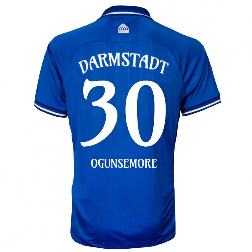 Danxen Bambino Maglia Malakai Ogunsemore #30 Blu Bianco Kit Gara Home 2025/26 Maglietta