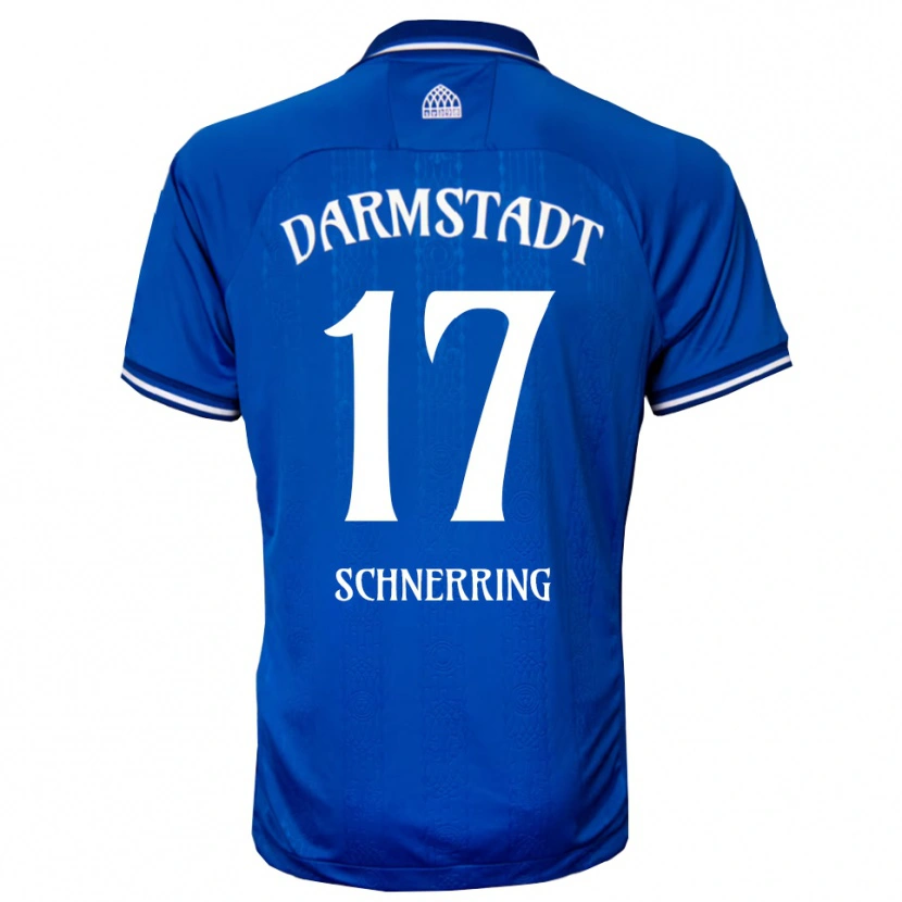 Danxen Bambino Maglia Loann Schnerring #17 Blu Bianco Kit Gara Home 2025/26 Maglietta
