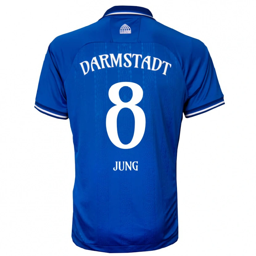 Danxen Bambino Maglia Lennon Jung #8 Blu Bianco Kit Gara Home 2025/26 Maglietta