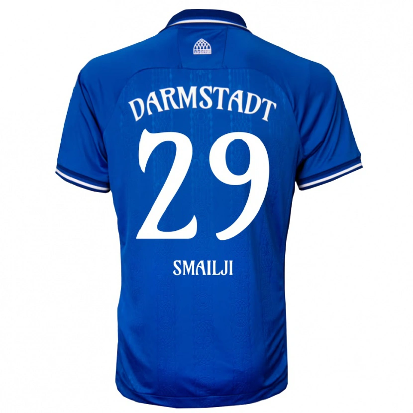 Danxen Bambino Maglia Esad Smailji #29 Blu Bianco Kit Gara Home 2025/26 Maglietta