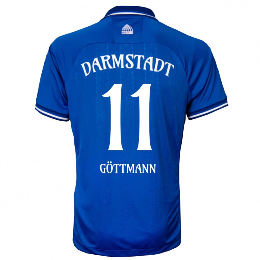 Danxen Bambino Maglia Levin Göttmann #11 Blu Bianco Kit Gara Home 2025/26 Maglietta