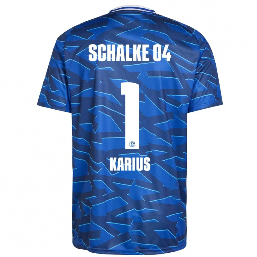Danxen Bambino Maglia Loris Karius #1 Blu Royal Bianco Kit Gara Home 2025/26 Maglietta