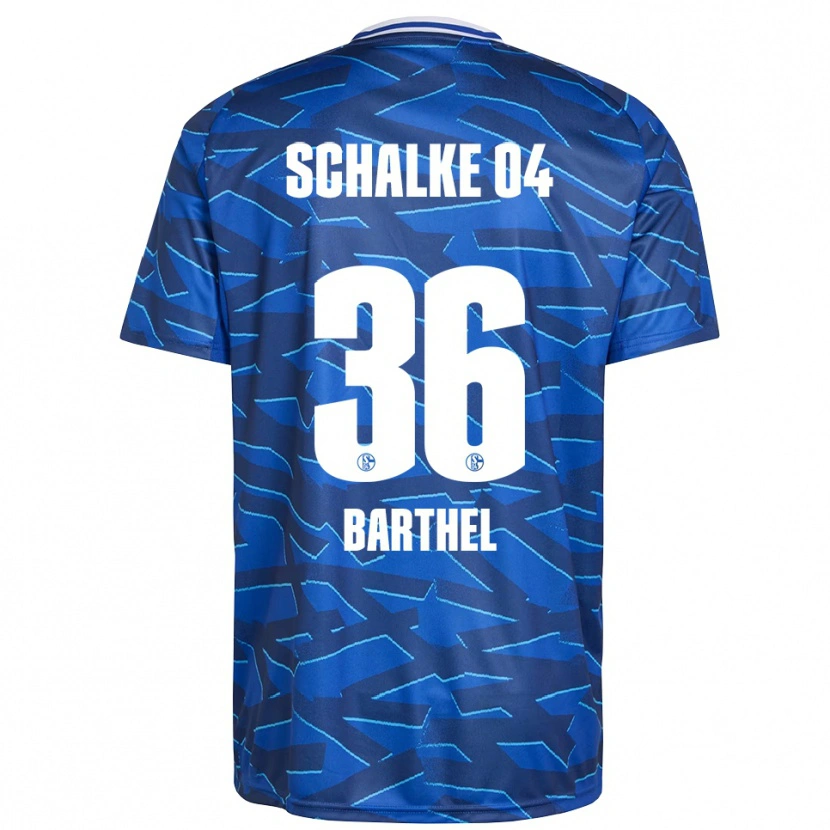Danxen Bambino Maglia Niklas Barthel #36 Blu Royal Bianco Kit Gara Home 2025/26 Maglietta