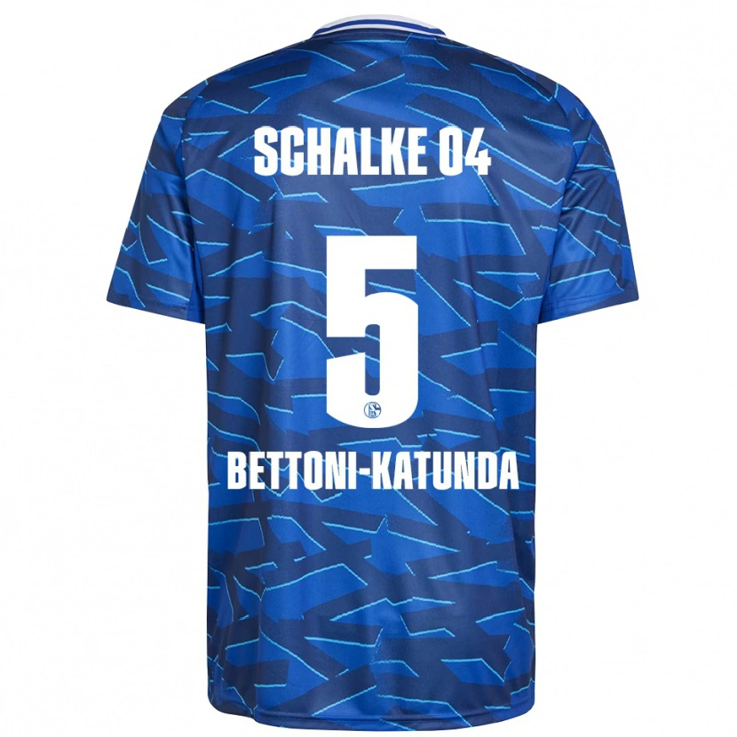 Danxen Bambino Maglia Claudio Bettoni-Katunda #5 Blu Royal Bianco Kit Gara Home 2025/26 Maglietta