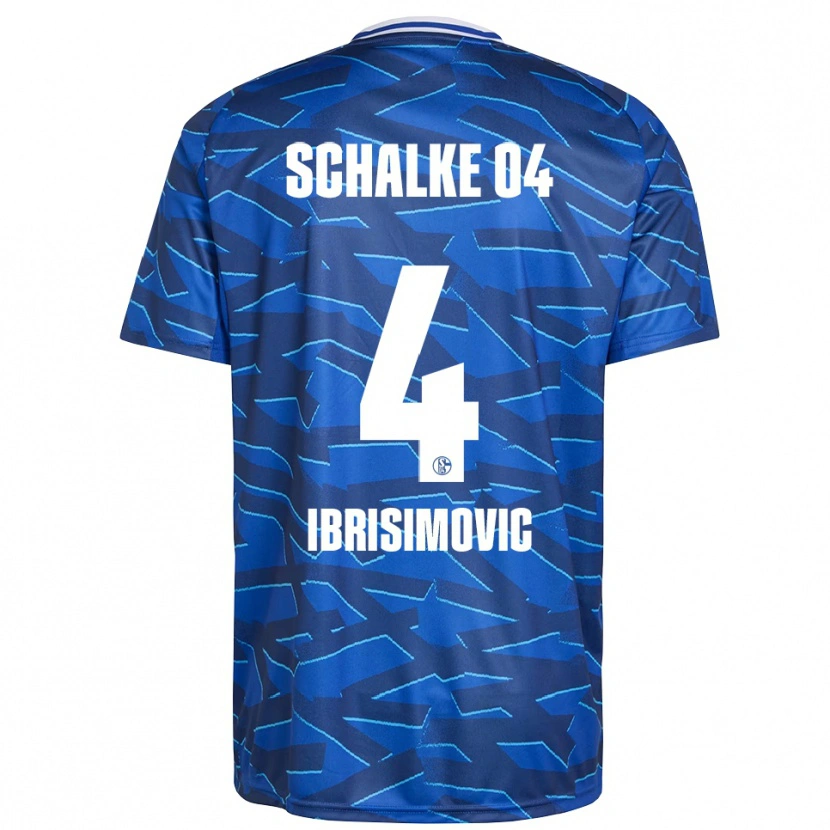 Danxen Bambino Maglia Amar Ibrisimovic #4 Blu Royal Bianco Kit Gara Home 2025/26 Maglietta