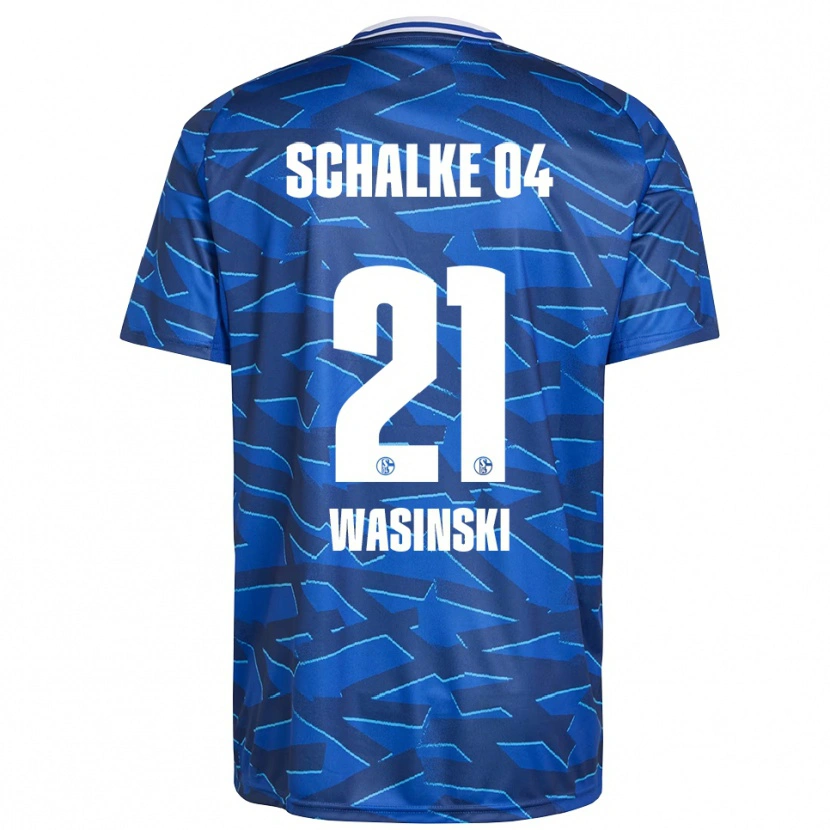 Danxen Bambino Maglia Martin Wasinski #21 Blu Royal Bianco Kit Gara Home 2025/26 Maglietta