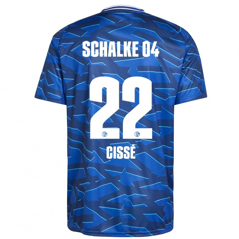 Danxen Bambino Maglia Ibrahima Cissé #22 Blu Royal Bianco Kit Gara Home 2025/26 Maglietta