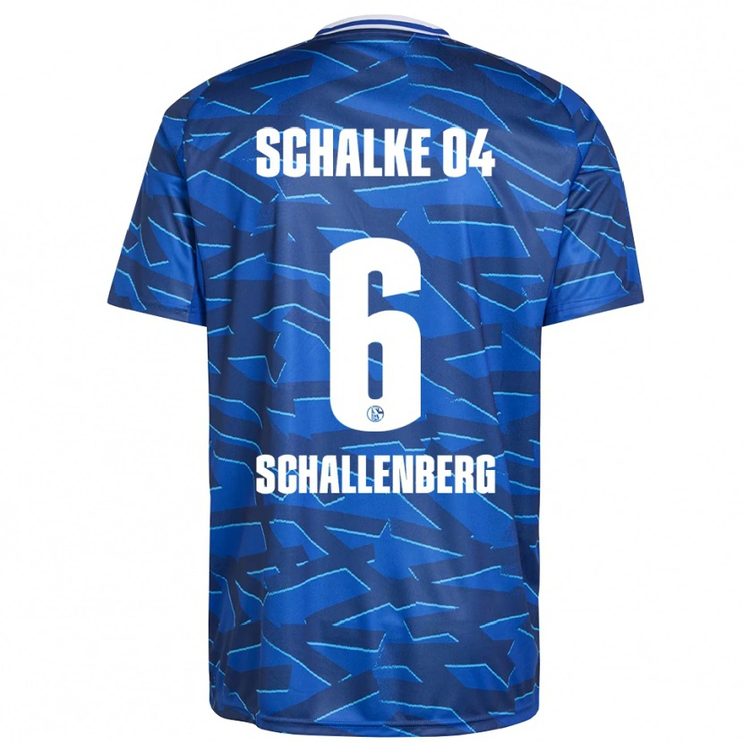 Danxen Bambino Maglia Ron Schallenberg #6 Blu Royal Bianco Kit Gara Home 2025/26 Maglietta