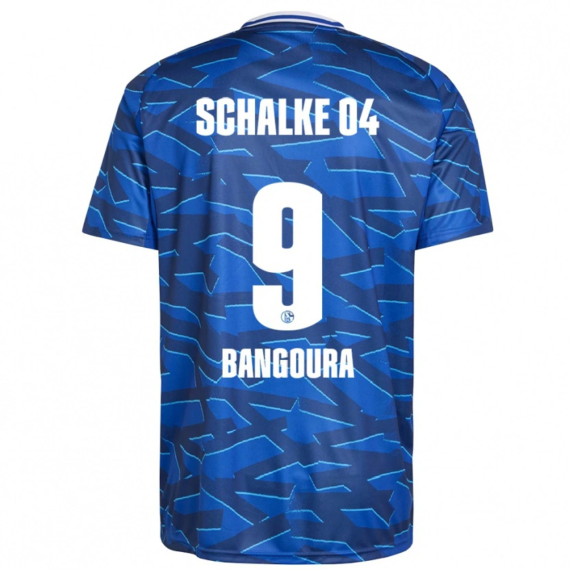 Danxen Bambino Maglia Aboubacar Bangoura #9 Blu Royal Bianco Kit Gara Home 2025/26 Maglietta