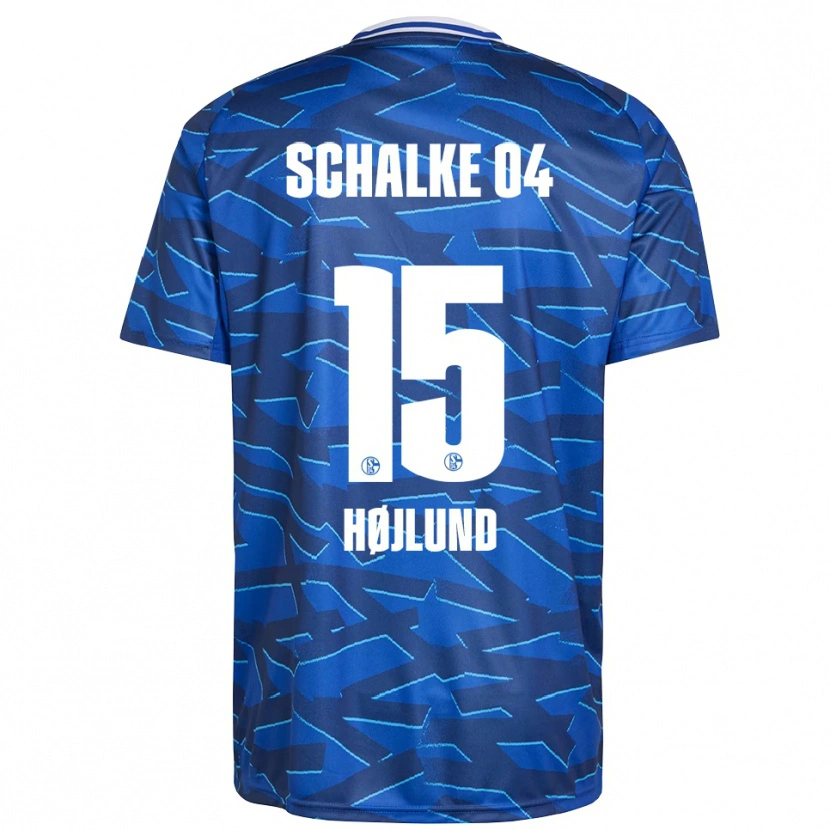 Danxen Bambino Maglia Emil Højlund #15 Blu Royal Bianco Kit Gara Home 2025/26 Maglietta