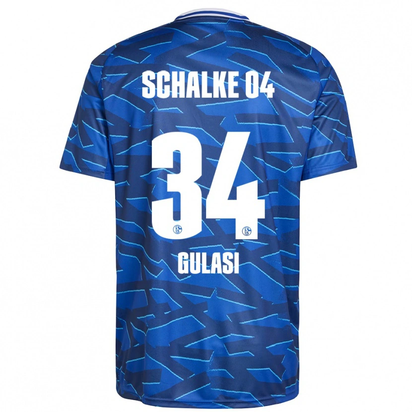 Danxen Bambino Maglia Ayman Gulasi #34 Blu Royal Bianco Kit Gara Home 2025/26 Maglietta