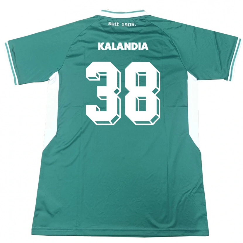 Danxen Bambino Maglia Luka Kalandia #38 Verde Bianco Kit Gara Home 2025/26 Maglietta