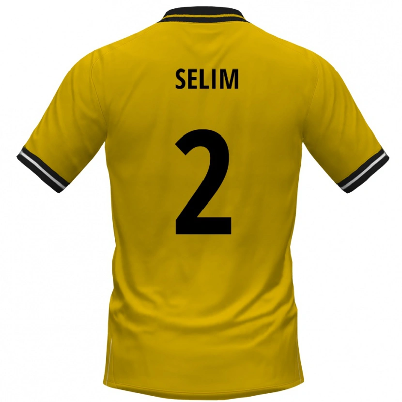 Danxen Bambino Maglia Yahia Selim #2 Giallo Nero Kit Gara Home 2025/26 Maglietta