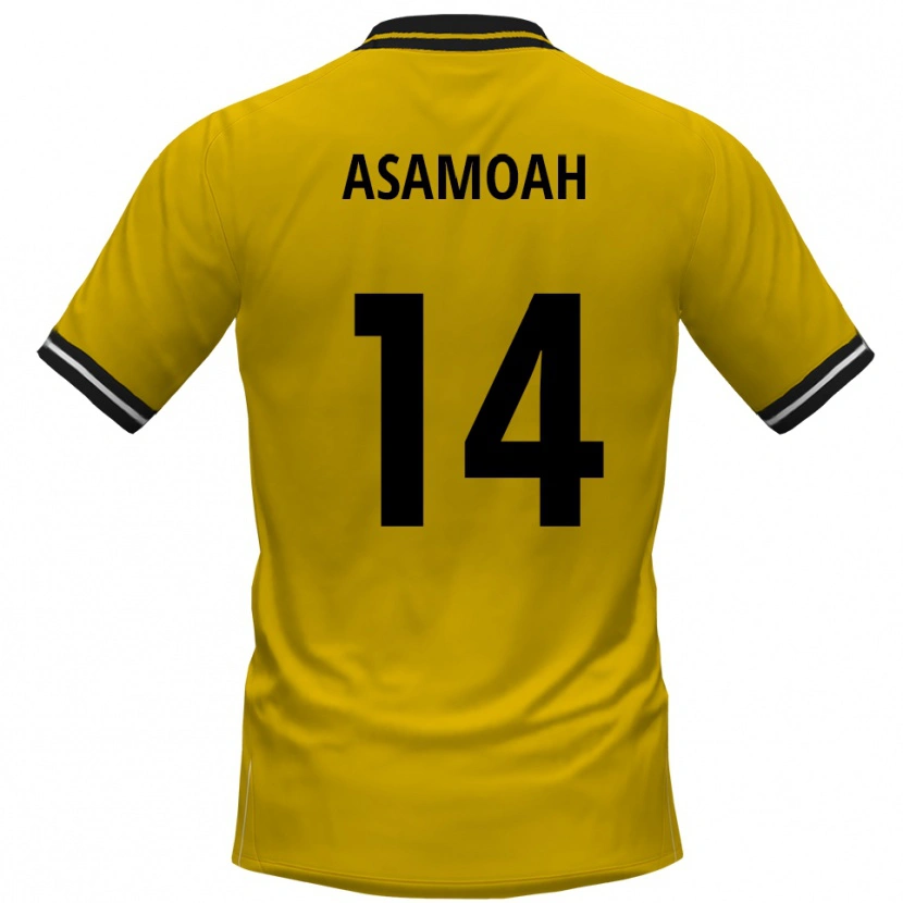 Danxen Bambino Maglia Jaden Asamoah #14 Giallo Nero Kit Gara Home 2025/26 Maglietta