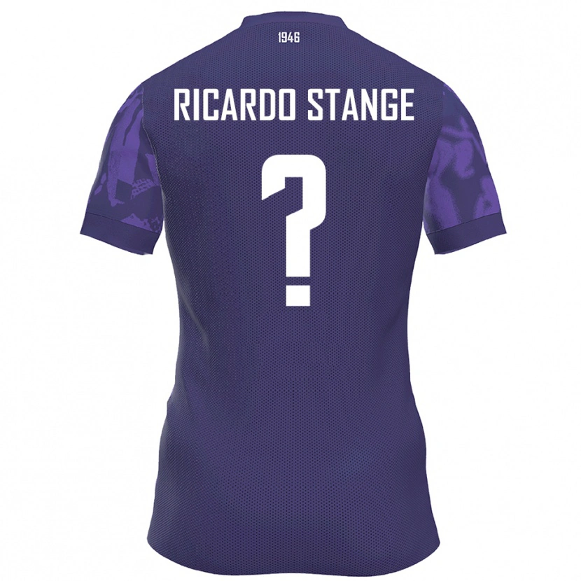 Danxen Bambino Maglia Andres Ricardo Stange #0 Viola Bianco Kit Gara Home 2025/26 Maglietta