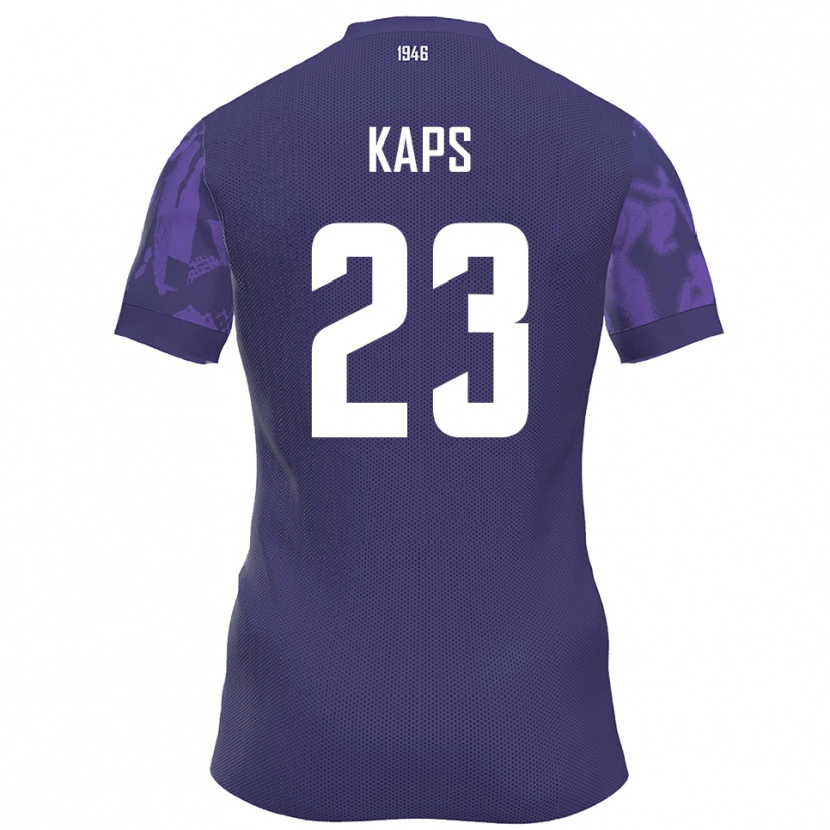 Danxen Bambino Maglia Hugo Kaps #23 Viola Bianco Kit Gara Home 2025/26 Maglietta
