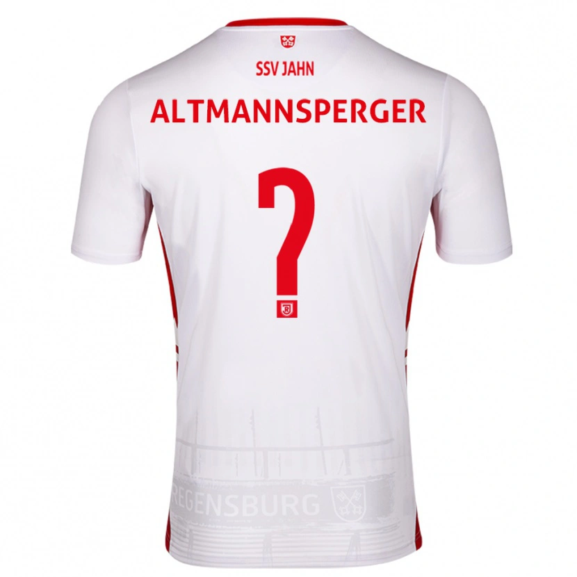 Danxen Bambino Maglia Felix Altmannsperger #0 Bianco Rosso Kit Gara Home 2025/26 Maglietta