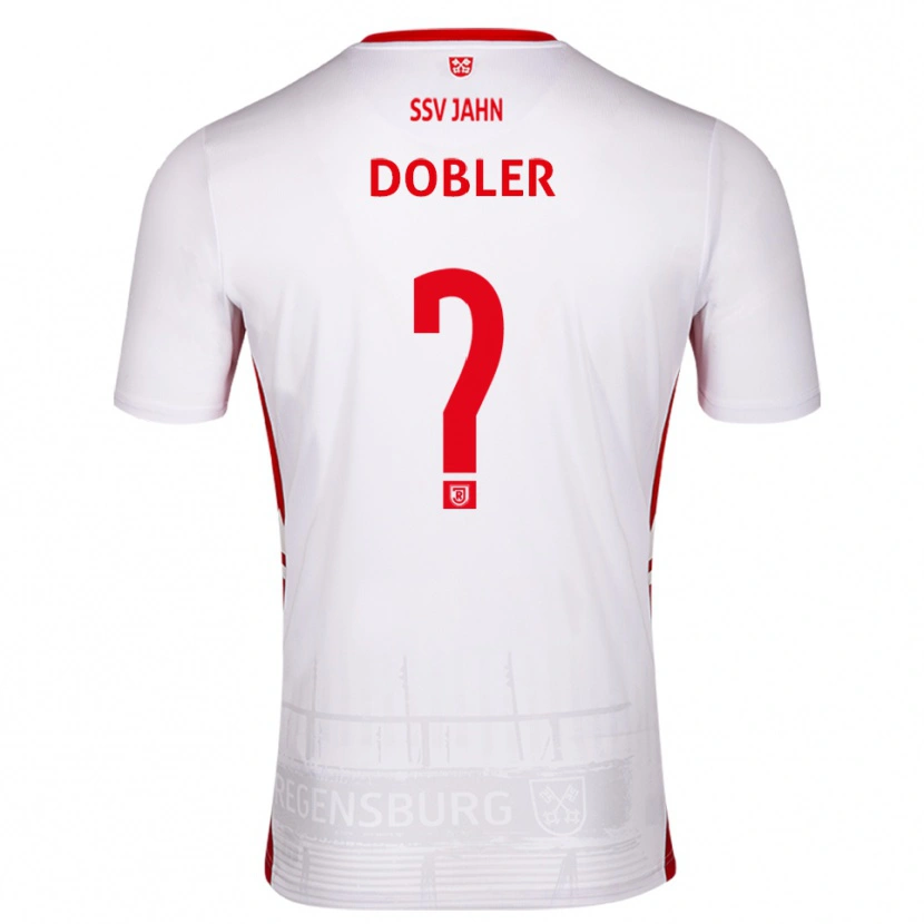 Danxen Bambino Maglia Maximilian Dobler #0 Bianco Rosso Kit Gara Home 2025/26 Maglietta