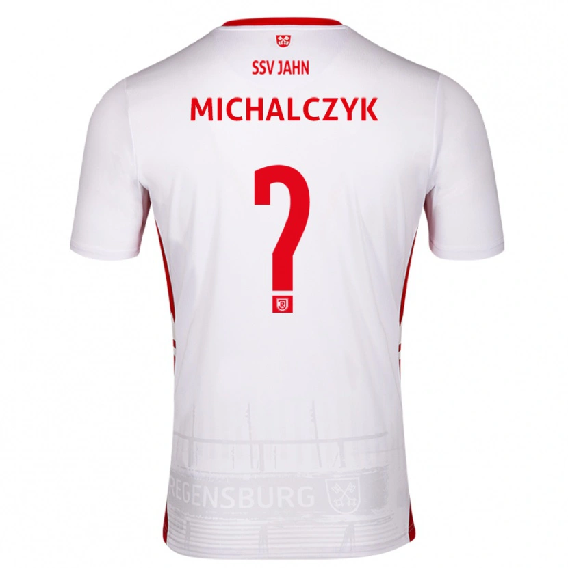 Danxen Bambino Maglia Fabian Michalczyk #0 Bianco Rosso Kit Gara Home 2025/26 Maglietta