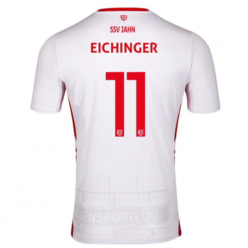 Danxen Bambino Maglia Noel Eichinger #11 Bianco Rosso Kit Gara Home 2025/26 Maglietta