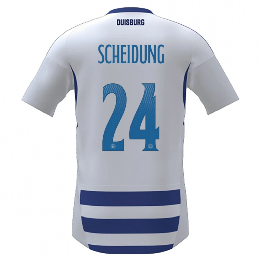 Danxen Bambino Maglia Lilli Scheidung #24 Bianco Blu Kit Gara Home 2025/26 Maglietta