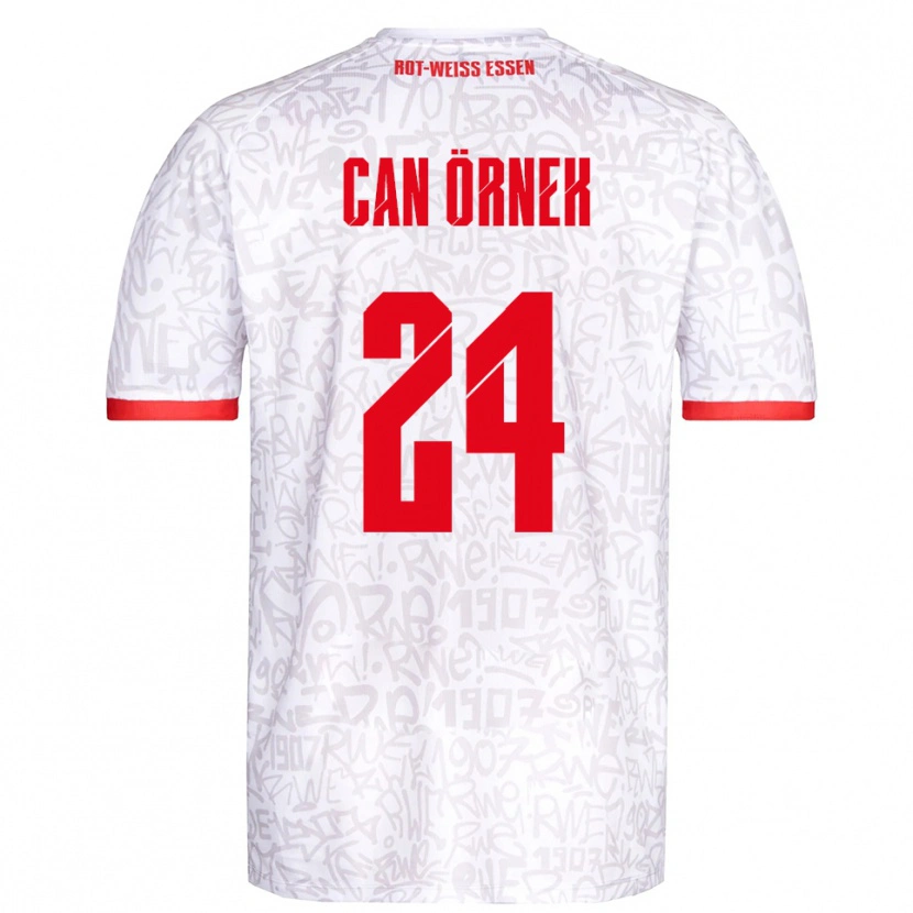 Danxen Bambino Maglia Eray Can Örnek #24 Bianco Rosso Kit Gara Home 2025/26 Maglietta