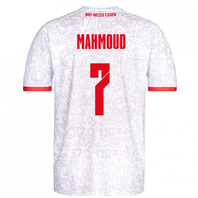 Danxen Bambino Maglia Bakir Mahmoud #7 Bianco Rosso Kit Gara Home 2025/26 Maglietta