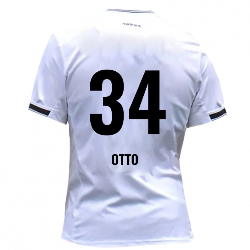 Danxen Bambino Maglia Fynn Otto #34 Bianco Rosso Kit Gara Home 2025/26 Maglietta
