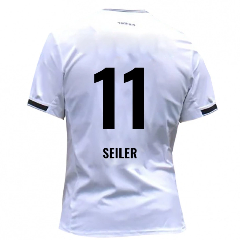 Danxen Bambino Maglia Janis Seiler #11 Bianco Rosso Kit Gara Home 2025/26 Maglietta