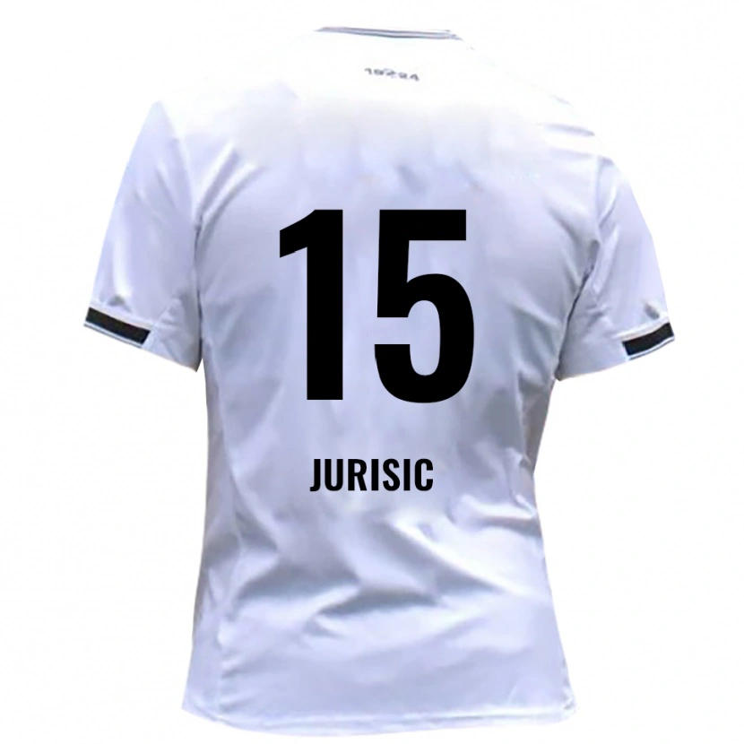 Danxen Bambino Maglia Fabian Jurisic #15 Bianco Rosso Kit Gara Home 2025/26 Maglietta