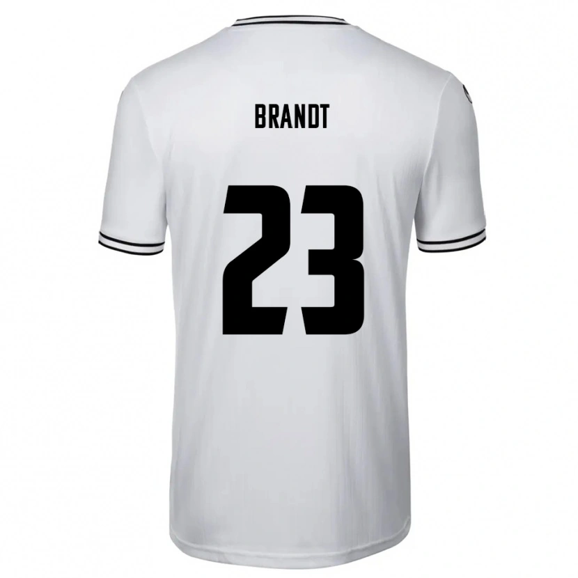 Danxen Bambino Maglia Max Brandt #23 Bianco Nero Kit Gara Home 2025/26 Maglietta