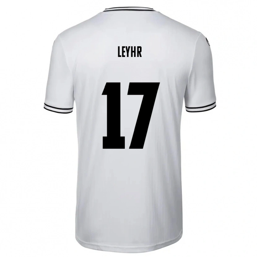 Danxen Bambino Maglia Tobias Leyhr #17 Bianco Nero Kit Gara Home 2025/26 Maglietta