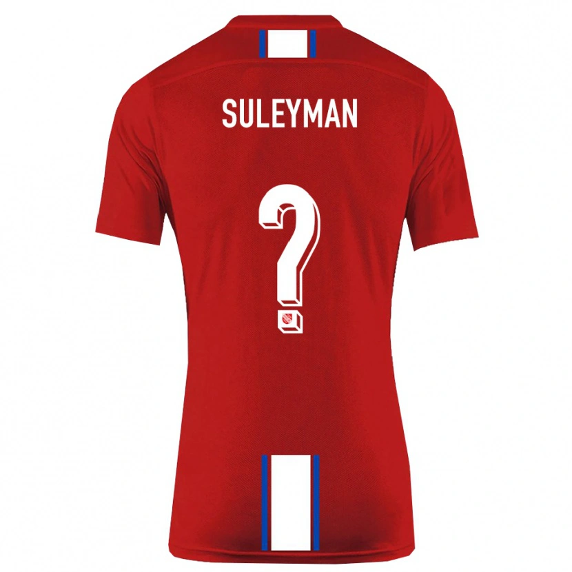 Danxen Bambino Maglia Dildar-Diego Suleyman #0 Rosso Bianco Kit Gara Home 2025/26 Maglietta