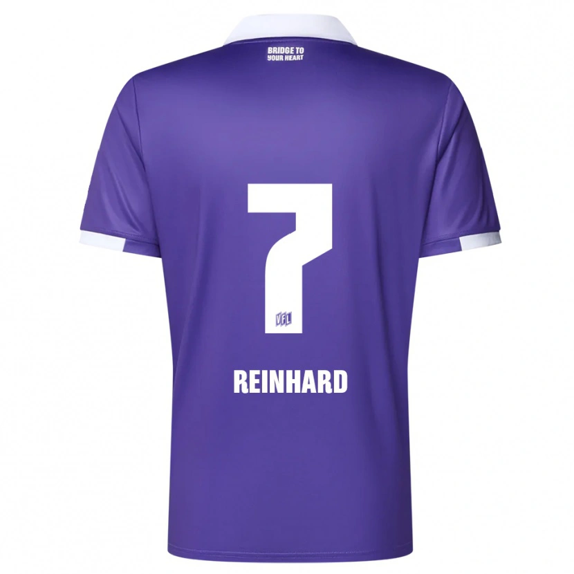 Danxen Bambino Maglia Taro Reinhard #7 Viola Bianco Kit Gara Home 2025/26 Maglietta