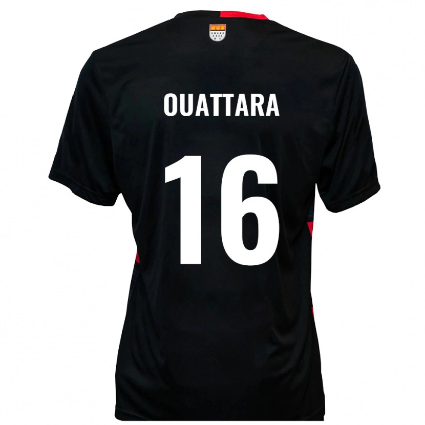Danxen Bambino Maglia Kiyali Ouattara #16 Nero Rosso Kit Gara Home 2025/26 Maglietta