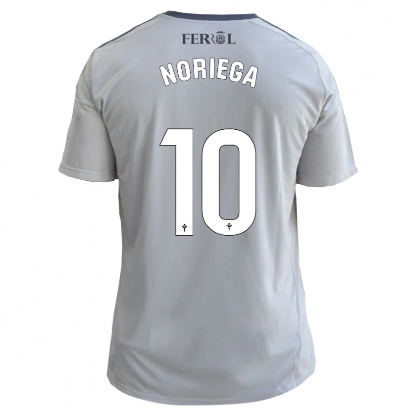 Danxen Bambino Maglia Jairo Noriega #10 Grigio Argento Kit Gara Away 2025/26 Maglietta