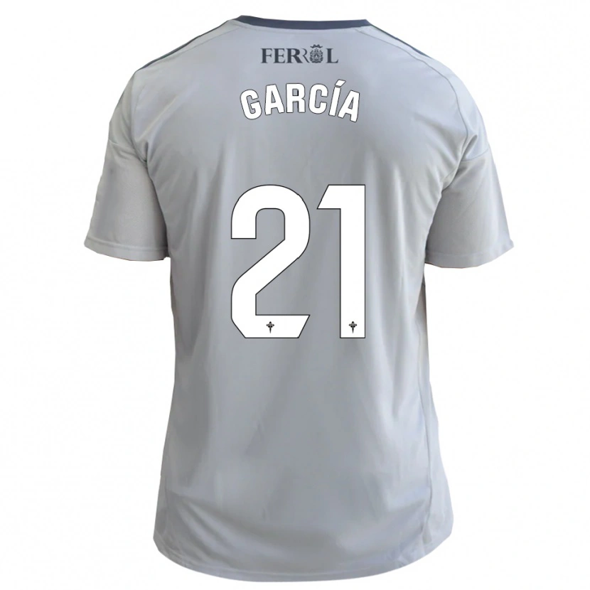 Danxen Bambino Maglia Azael García #21 Grigio Argento Kit Gara Away 2025/26 Maglietta
