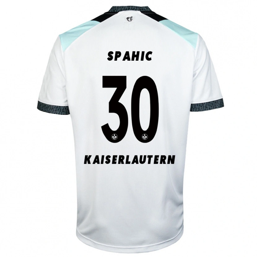 Danxen Bambino Maglia Avdo Spahic #30 Bianco Nero Kit Gara Away 2025/26 Maglietta