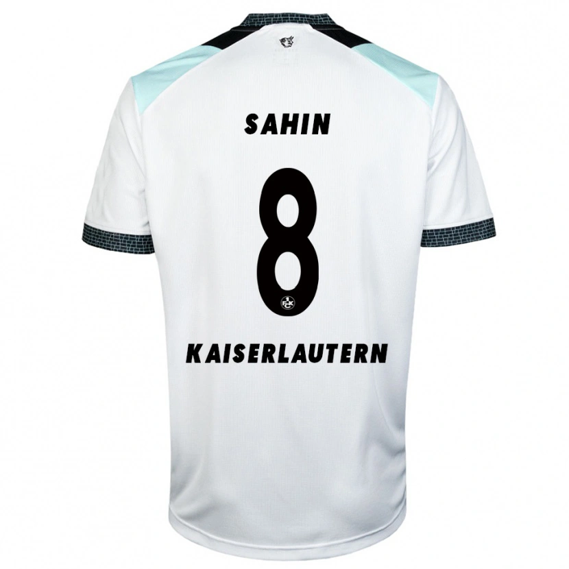 Danxen Bambino Maglia Semih Sahin #8 Bianco Nero Kit Gara Away 2025/26 Maglietta