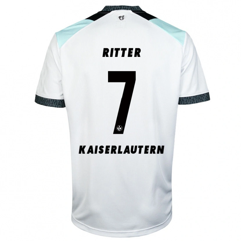 Danxen Bambino Maglia Marlon Ritter #7 Bianco Nero Kit Gara Away 2025/26 Maglietta